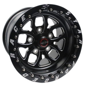 Race Star 64-511536511B 64 Pro Forged Wicked 15x11 Lug Mount Black Anodized/Machined 5x135BC 6.50BS