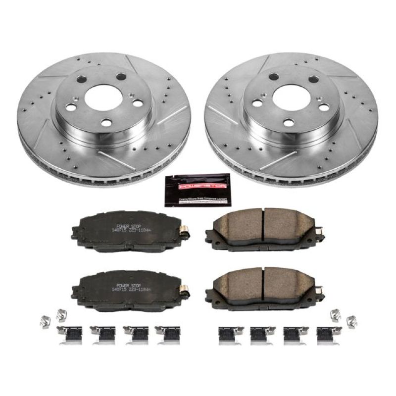 PowerStop K5870 fits Lexus 11-17 CT200h Front Z23 Evolution Sport Brake Kit