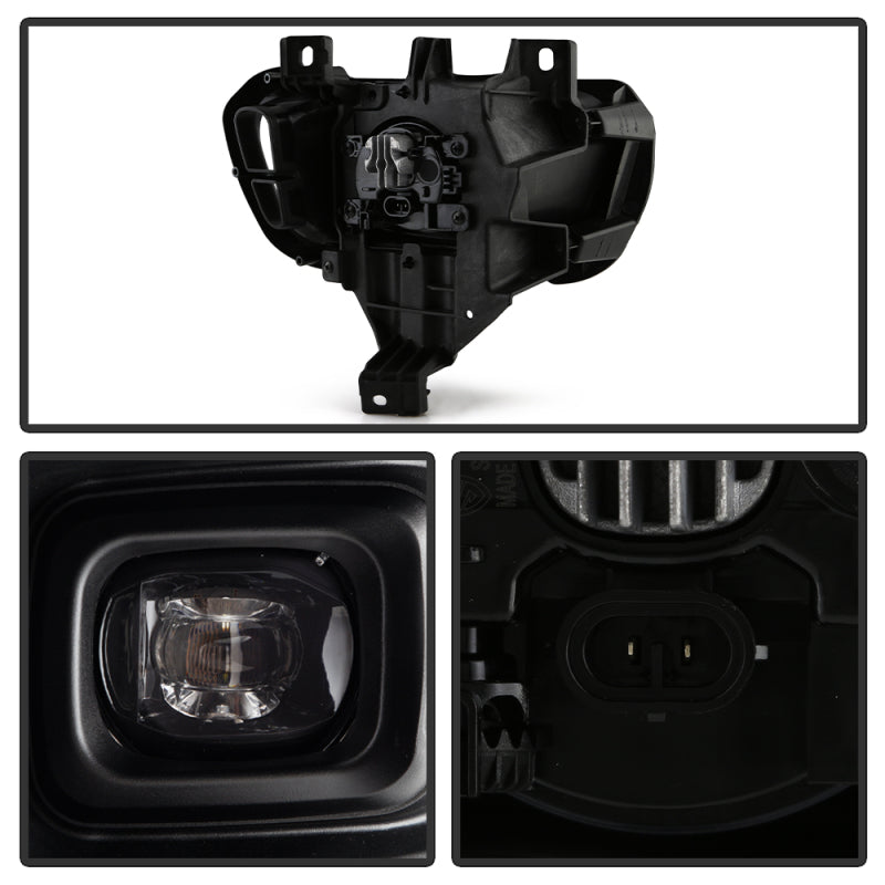SPYDER 9051166 19-23 fits Ford Ranger Full LED OEM Style Fog Lights Switch Clear