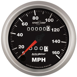 AutoMeter 3693 Autometer Sport-Comp II 3-3/8in 160MPH Mechanical Speedometer