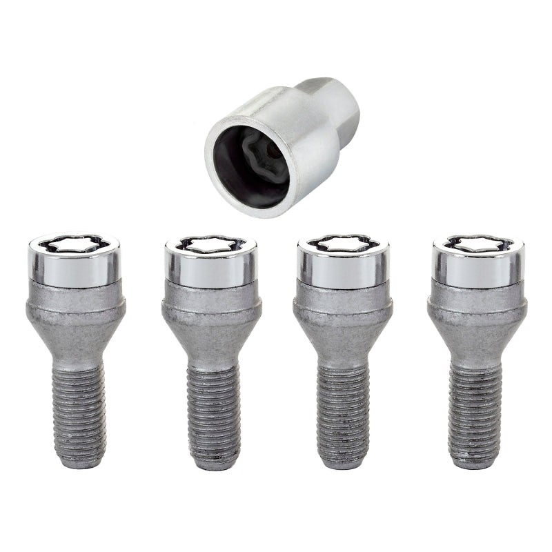 McGard 27261 Wheel Lock Bolt Set - 4pk. (Cone Seat) M12X1.25 / 19mm Hex / 25.6mm Shank Length - Chrome