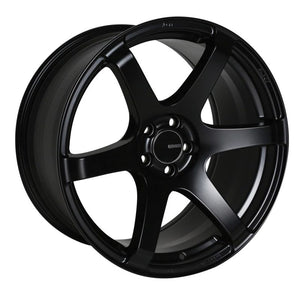 Enkei 485-780-8045BK T6S 17x8 45mm Offset 5x100 Bolt Pattern 72.6 Bore Matte Black Wheel