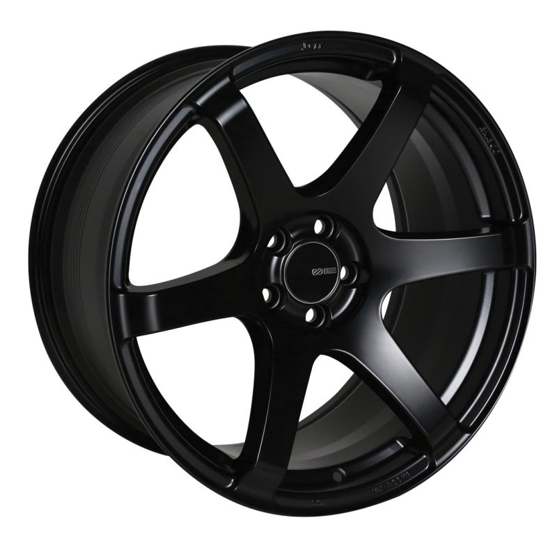 Enkei 485-885-4442BK T6S 18x8.5 42mm Offset 5x112 Bolt Pattern 72.6 Bore Matte Black Wheel