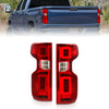 Anzo 311419 19-21 fits Chevy Silverado Work Truck Full LED Tailights Chrome Housing Red Lens G2(w/C Light Bars)