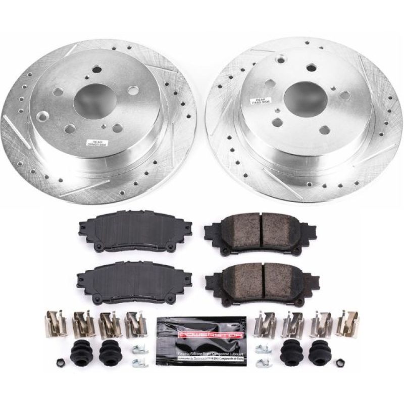 PowerStop K6099 fits Toyota 16-18 Mirai Rear Z23 Evolution Sport Brake Kit
