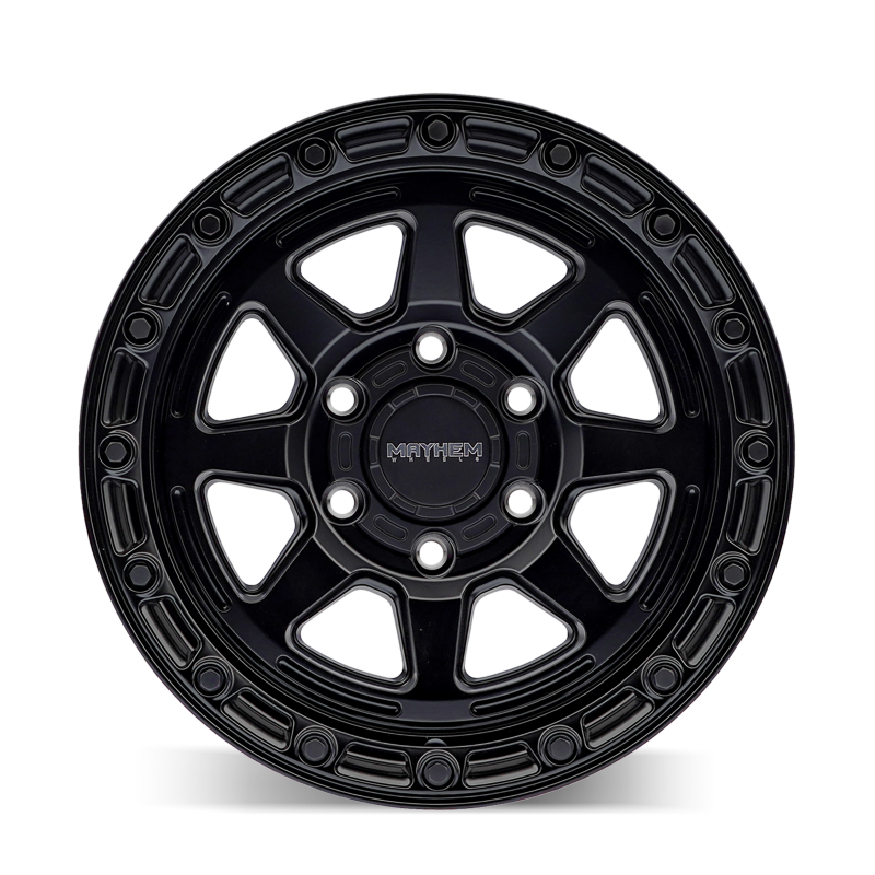 Mayhem 8306-7883MB 8306 Ridgeline 17x8.5 / 6x139.7 BP / -6mm Offset / 106.1mm Hub Satin Black Wheel
