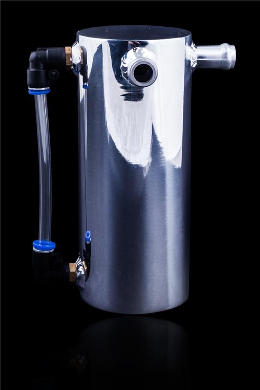 Weapon R 826-113-115 24 fl oz Polished Oil Catch Can w/ 15mm Inlet Ports
