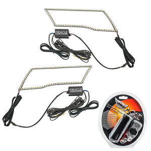 ORACLE Lighting 1328-330 Oracle 09-18 fits Dodge Ram Switchback Quad Headlight Halo Kit - RGB+A + w/ RF Controller