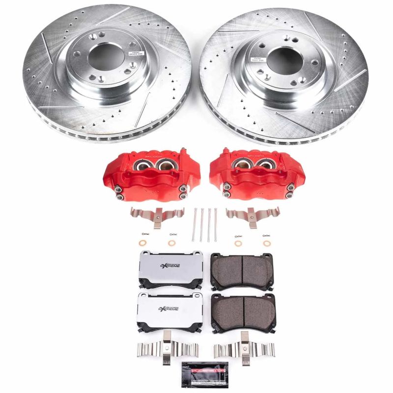 Power Stop KC5843-26 09-14 fits Hyundai Genesis Front Z26 Street Kit w/Cals