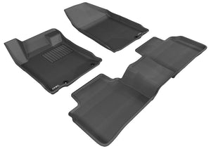 3D MAXpider 2017-2020 fits Jeep Compass Kagu 1st Row Floormat - Black