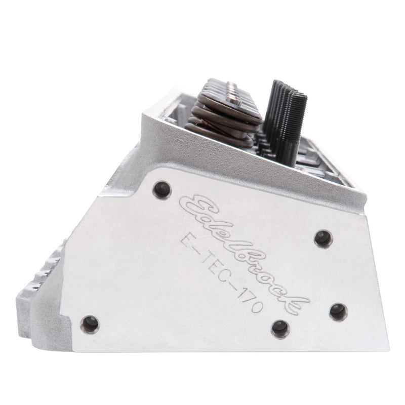 Edelbrock 60975 Cylinder Head SB fits Chevrolet Performer RPM E-Tec 170 for Hydraulic Roller Cam Complete (Ea)