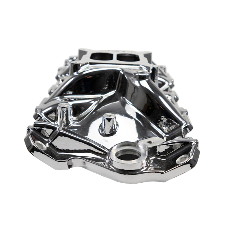 Edelbrock 2701-CP fits SBC Performer EPS Manifold - Chrome Plasma Coated