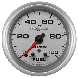AutoMeter 7763 II 2 5/8in 0-100 PSI Full Sweep Elec Fuel Pressure Gauge