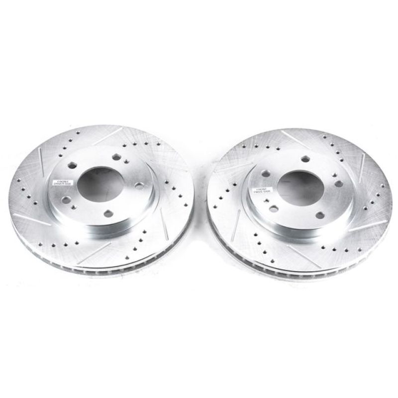 PowerStop fits Chrysler 01-05 Sebring Front Evolution Drilled & Slotted Rotors -
