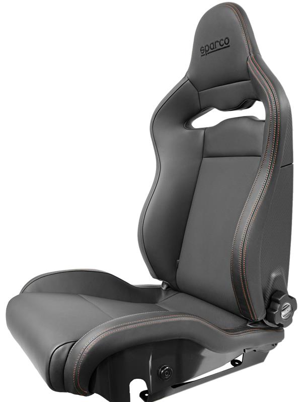 SPARCO 00974ZMTNRGRSX Seat SPX Special Edition Black/Grey w/ Matte Carbon Shell - Left