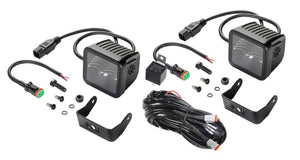 Hella LA358176811 Universal Black Magic 3.2in L.E.D. Cube Kit - Flood Beam