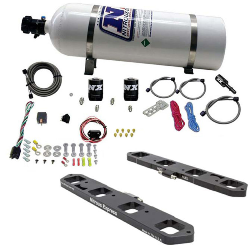 Nitrous 20958-15 Express fits Dodge Hemi 5.7L/6.1L/6.4L Direct Port Plate System w/15lb Bottle