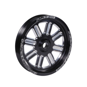 Fleece  Performance FPE-34211-BLK-SPK fits Dodge Cummins Dual Pump Spoke Pulley