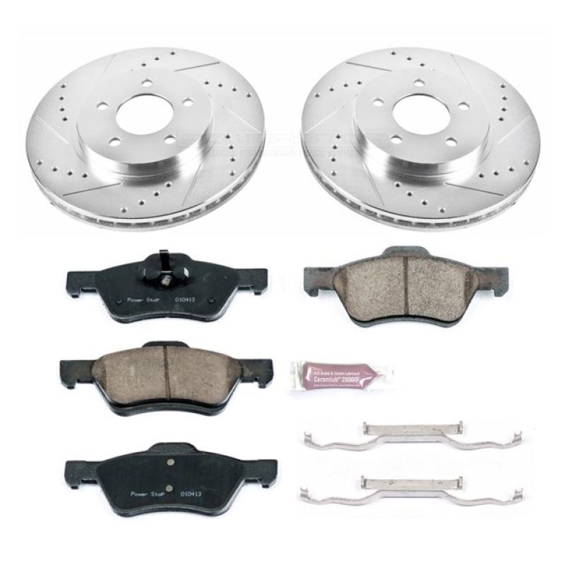 PowerStop K5571 fits Ford 10-12 Escape Front Z23 Evolution Sport Brake Kit