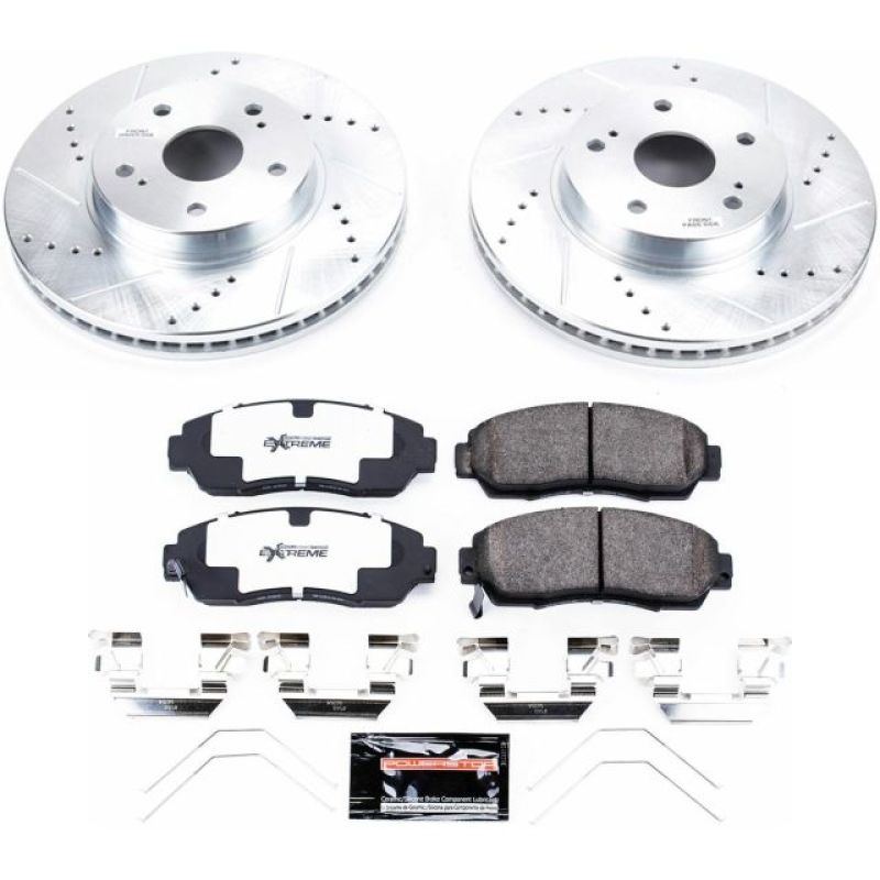PowerStop K7356-26 15-18 fits Subaru Legacy Front Z26 Street Warrior Brake Kit