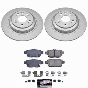 Power Stop 09-14 Acura TL Rear Z23 Coated Brake Kit