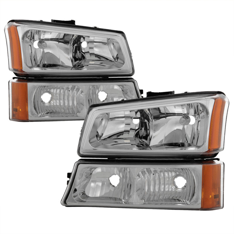 5064912 Xtune fits Chevy 03-06 Silverado 2500HD Crystal Headlights w/ Bumper L