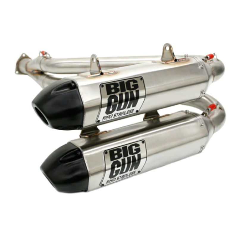 Big 14-4682 Gun 12-23 fits Kawasaki TERYX 4 750 EXO Stainless Dual Slip On Exhaust