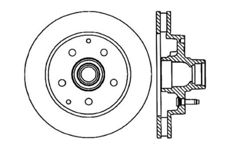 Stoptech 128.66025R Drilled Sport Brake Rotor