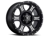 ICON 1017857347MB Shield 17x8.5 5x5 0mm Offset 4.75in BS 71.5mm Bore Satin Black/Machined Wheel