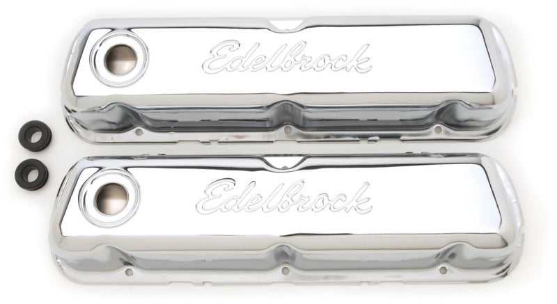 Edelbrock 4460 Valve Cover Signature Series fits Ford 260-289-302-351W CI V8 Chrome
