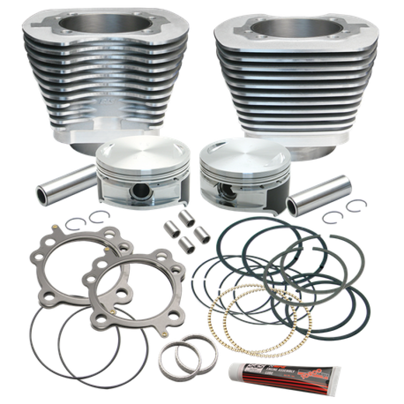 S&S 910-0199 Cycle 99-16 BT Replacement 3-7/8in Bore Cylinder & Piston Kit For S