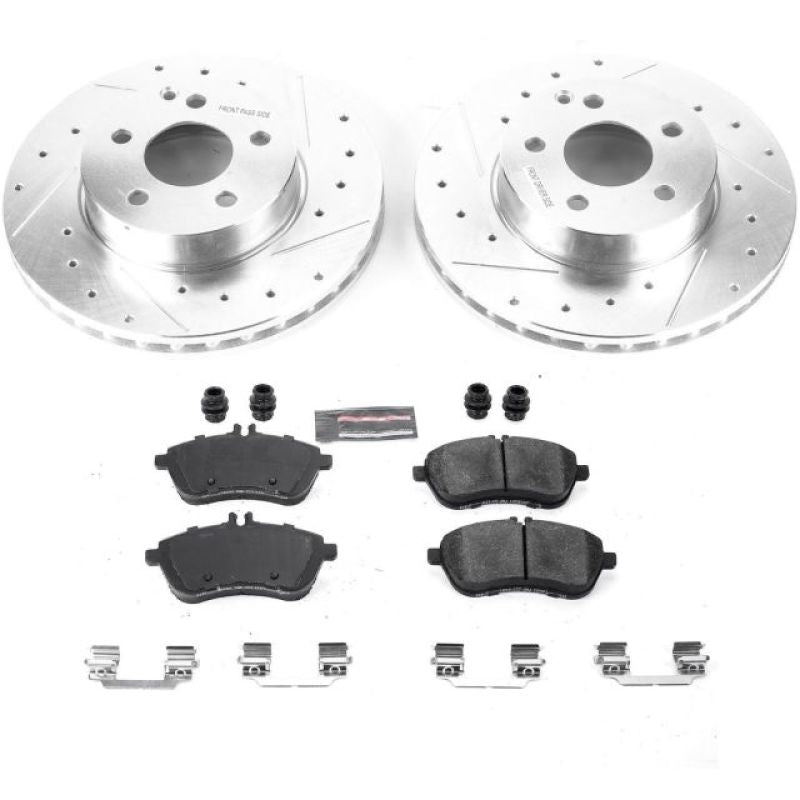 PowerStop K7766 2015 fits Mercedes-Benz C250 Front Z23 Evolution Sport Brake Kit