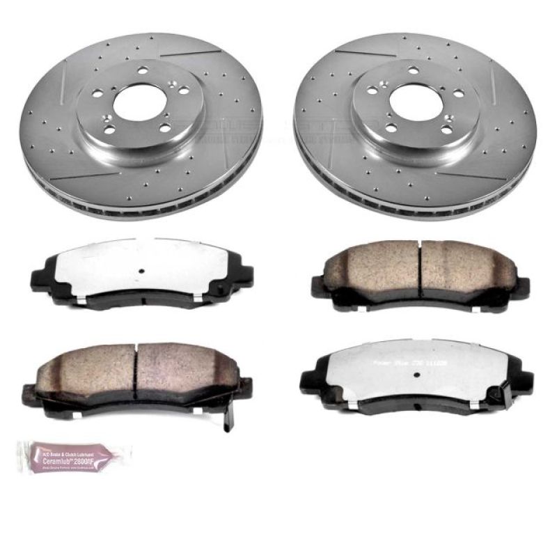 PowerStop K2429-36 06-11 fits Honda Ridgeline Front Z36 Truck & Tow Brake Kit
