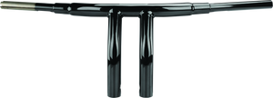 Bikers Choice 402253 Black 10.5 Inch Pullback 1.5 Inch Fat Riser Tbar Handlebar
