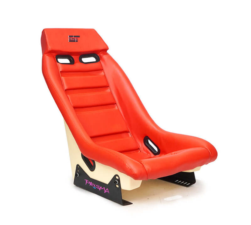 NRG PRI-100RD-STARDUST PRI-100RD-STARDUST GT Retro Bucket Seat - Red PVC