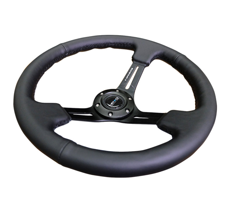 NRG RST-018R-MCRS RST-018R-MCRS Reinforced Steering Wheel Blk Leather/Red