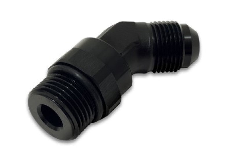 Vibrant 16947 Male to Male -8AN Straight Cut 45 Degree Adapter Fitting - Anodiz