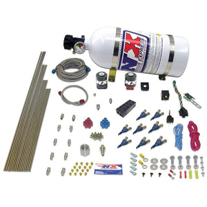 Nitrous Express 80000EFI-15 V8AN Gasoline EFI Nitrous Kit (100-500HP) w/15lb Bot