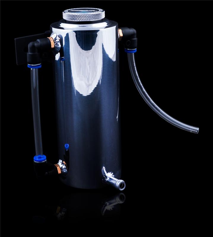 Weapon R 826-134-201 24 fl oz Polished Coolant Reserve w/ Bottom Inlet and View Tube