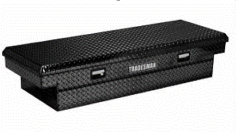 Tradesman 7111002 Aluminum Economy Cross Bed Truck Tool Box (60in./Front Opening) - Blk