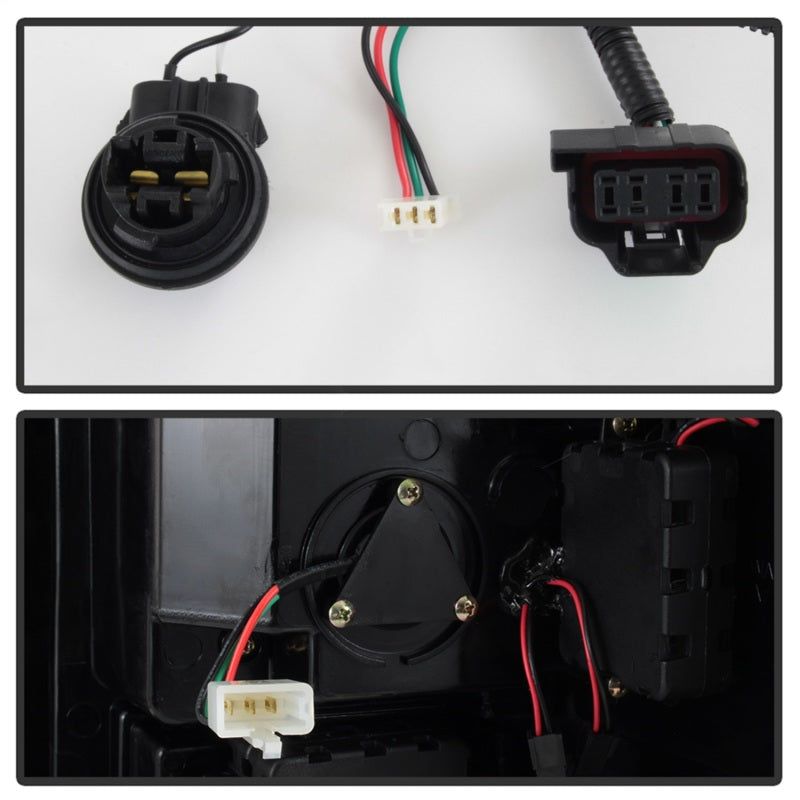 Spyder 5084750 fits GMC 07-13 Sierra 1500 V2 Light Bar LED Tail Lights - Blk Sm