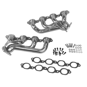 BBK  40470 GM Truck 5.3/6.2 1 3/4in Shorty Tuned Length Headers - Polished Silve