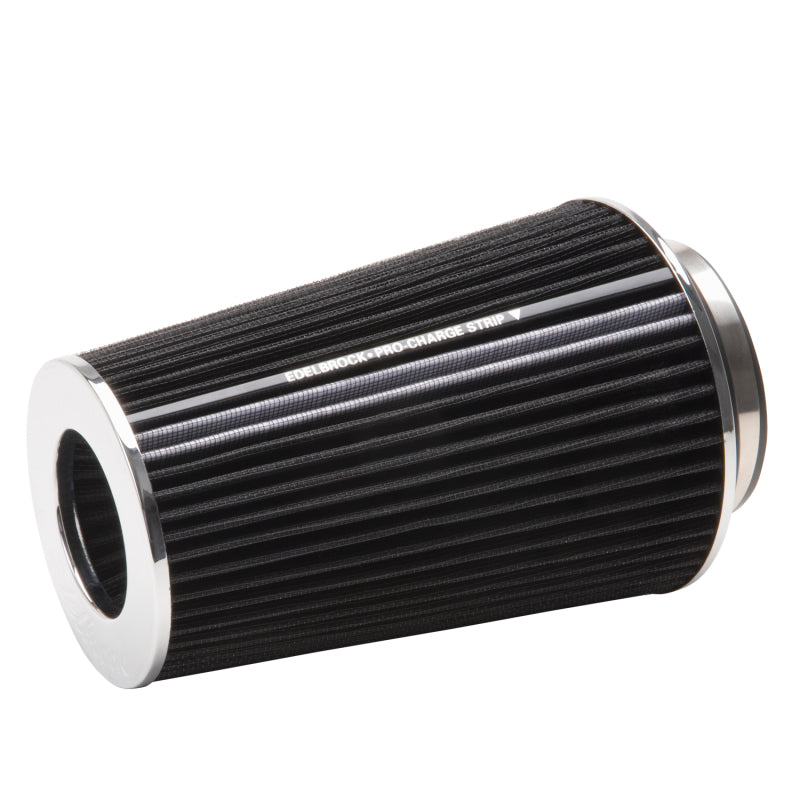 Edelbrock 43690 Air Filter Pro-Flo Series Conical 10In Tall Black/Chrome