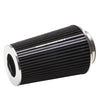 Edelbrock 43690 Air Filter Pro-Flo Series Conical 10In Tall Black/Chrome