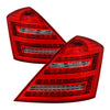 9028458 Xtune fits Mercedes Benz W221 S-Class LED Tail Lights Red Clear ALT-JH