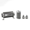 DeatschWerks 8-03-110-100K-6 Stainless Steel 6AN 100 Micron Universal Inline Fuel Filter Housing Kit (110mm)