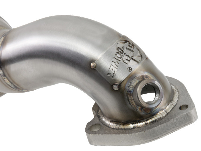 AFE 48-36318-1HC MINI Cooper S (R56) L4 1.6L (t) Twisted Steel Down Pipe 2-1/2i
