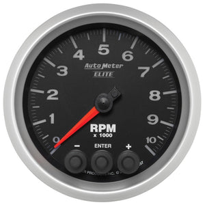 AutoMeter 5697 Autometer Street Progressive Shift Light 85.7mm Tachometer 0-10,000 RPM