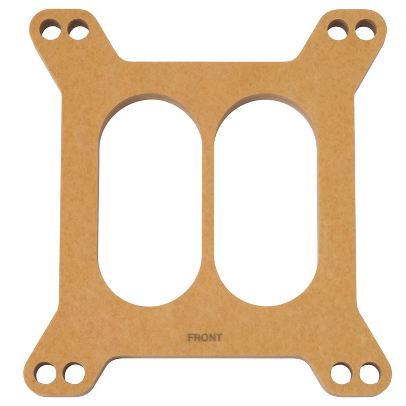 Edelbrock 8722 Spacer Carburetor 1/2In Wood Fiber Laminate Divided