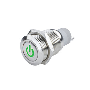 ORACLE Lighting 2009-004 Oracle Pre-Wired Power Symbol On/Off Flush Mount LED Switch - Green